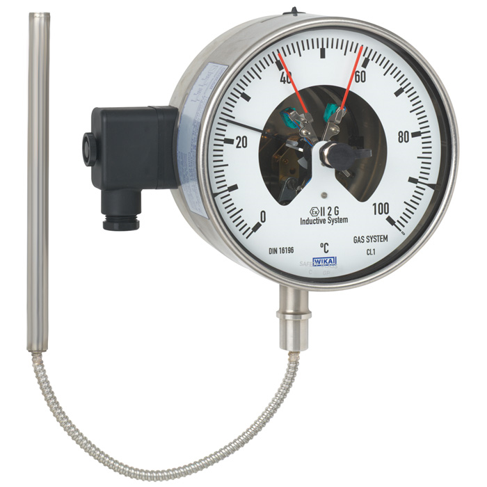 Электроконтактный термометр с капилляром