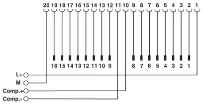 Схема подключения FLKM 16-PA-S300/MINI-MCR