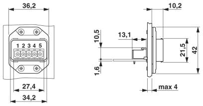 Монтажные рамы PROFINET POWER, IP67