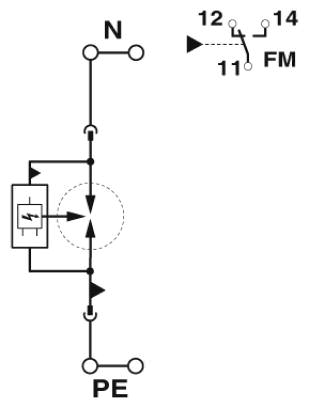 На рисунке показана модель с контактом для передачи дистанционного сигнала