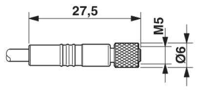 Розетка M5 x 0,5, прямая