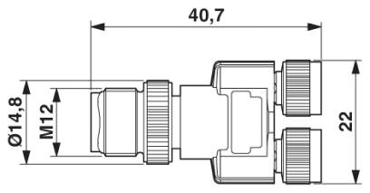 Y-образный разветвитель M12