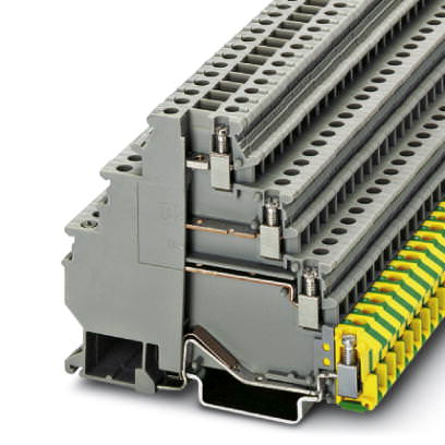 Phoenix Contact. Двухъярусная заземляющая клемма - DLK 2,5-PE - 3011041