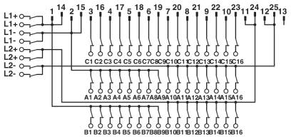 Схема подключения FLKM-D25 SUB/B/KDS3-MT/TU830