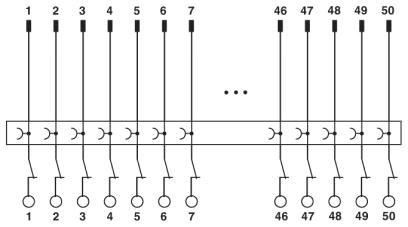 Схема подключения FLKM 50/KDS3-MT/PPA/AN/PLC