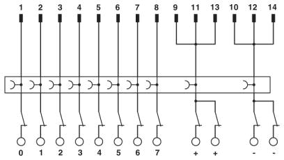 Схема подключения FLKM 14/KDS3-MT/PPA/PLC