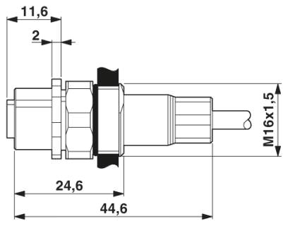 Встраиваемый соединитель M12