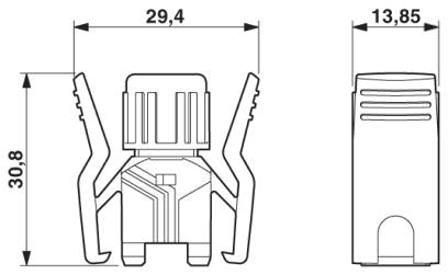 Сальниковый корпус RJ45, степень защиты IP20