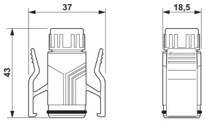 Сальниковый корпус RJ45, степень защиты IP67