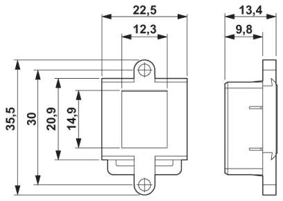 Монтажная рама RJ45, IP20