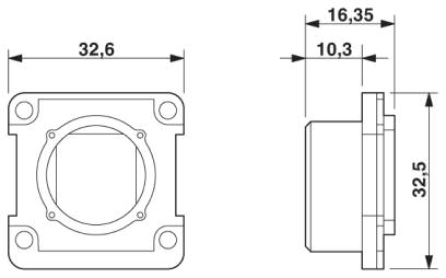 Монтажная рама RJ45, IP67