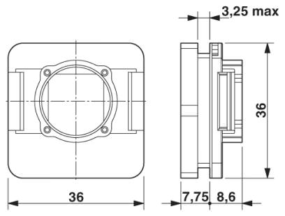 Монтажная рама RJ45, IP67