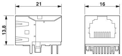 Гнездовая вставка RJ45