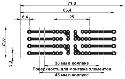 размер шага 5 мм<br/>a = размер монтажной поверхности 38 мм в крышке<br/>a = размер монтажной поверхности 45 мм в корпусе