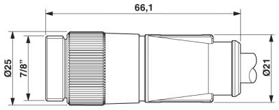 Штекер 7/8"-16UNF, прямой