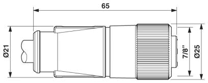 Розетка 7/8"-16UNF, прямая