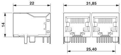 Гнездовая вставка RJ45