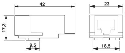 Гнездовая вставка RJ45