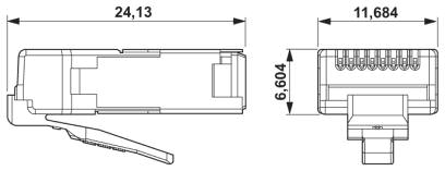 Штыревая вставка RJ45