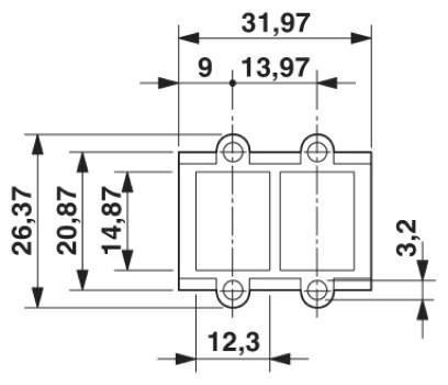 Монтажная рама RJ45, IP20