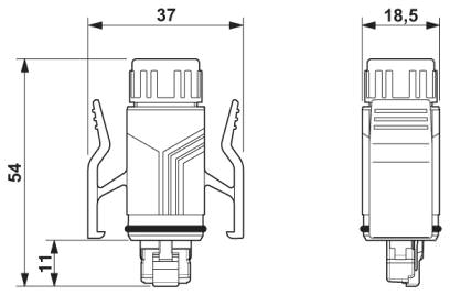 Соединитель RJ45, IP67