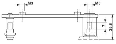 макс. размеры промежутка для обеих стыковочных рам (для стандартных контактов 25,8 мм; для оптоволоконных контактов 27 мм; для пневматических контактов 26,5 мм)