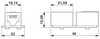 Гнездовые вставки RJ45, система Freenet