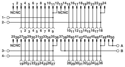 Схема подключения FLKM 50-PA-GE/TKFC/RXI/IN