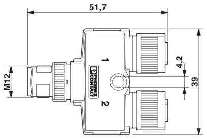 Y-образный разветвитель M12