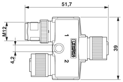 Y-образный разветвитель M12