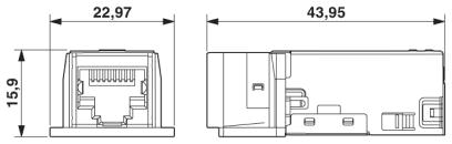 Гнездовая вставка RJ45