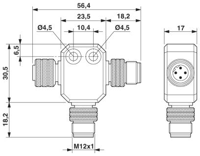 Т-образный распределитель M12