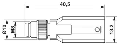 Штекер M8 x 1, распределитель Y-формы