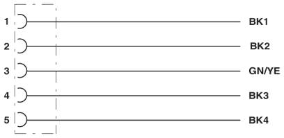 Схема расположения контактов розетки 7/8"