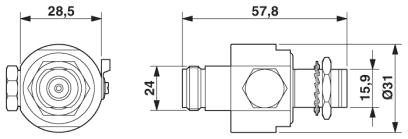 Размерный чертеж<br/>CN-UB-280DC-3-BB