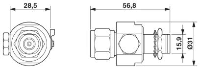 Размерный чертеж<br/>CN-UB-280DC-3-SB