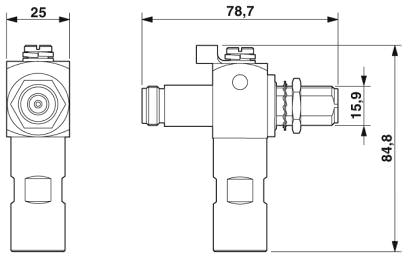 Размерный чертеж<br/>CN-LAMBDA/4-2.25-BB