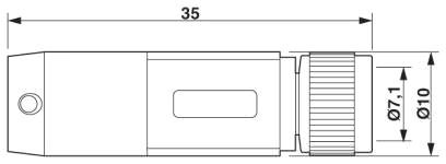 Розетка M8 x 1, прямая