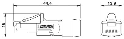 Штекерный соединитель RJ45, IP20