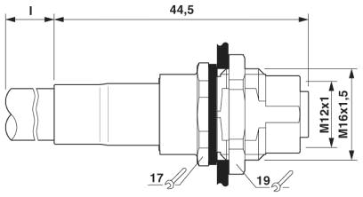 Встраиваемый соединитель M12