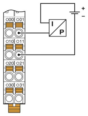 Дифференциальный вход тока с пассивным 2-проводным трансмиттером (петля тока)