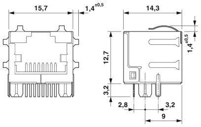 Гнездовая вставка RJ45