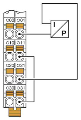Дифференциальный вход тока с пассивным 2-проводным трансмиттером (петля тока)