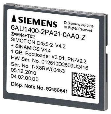 Список изделий: SIMOTION D4x5-2 Control Units
