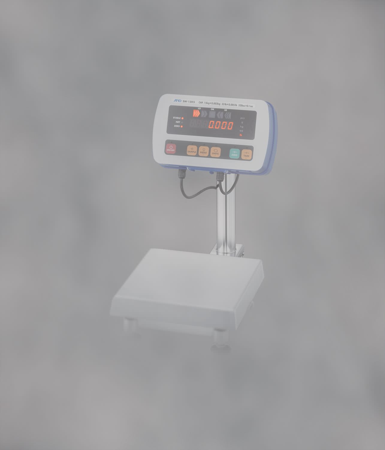 Весы с платформой цифровые герметичные из нержавеющей стали 6 - 150 kg, 0.0005 - 0.001 kg, IP69K | SW series A&D COMPANY, LIMITED