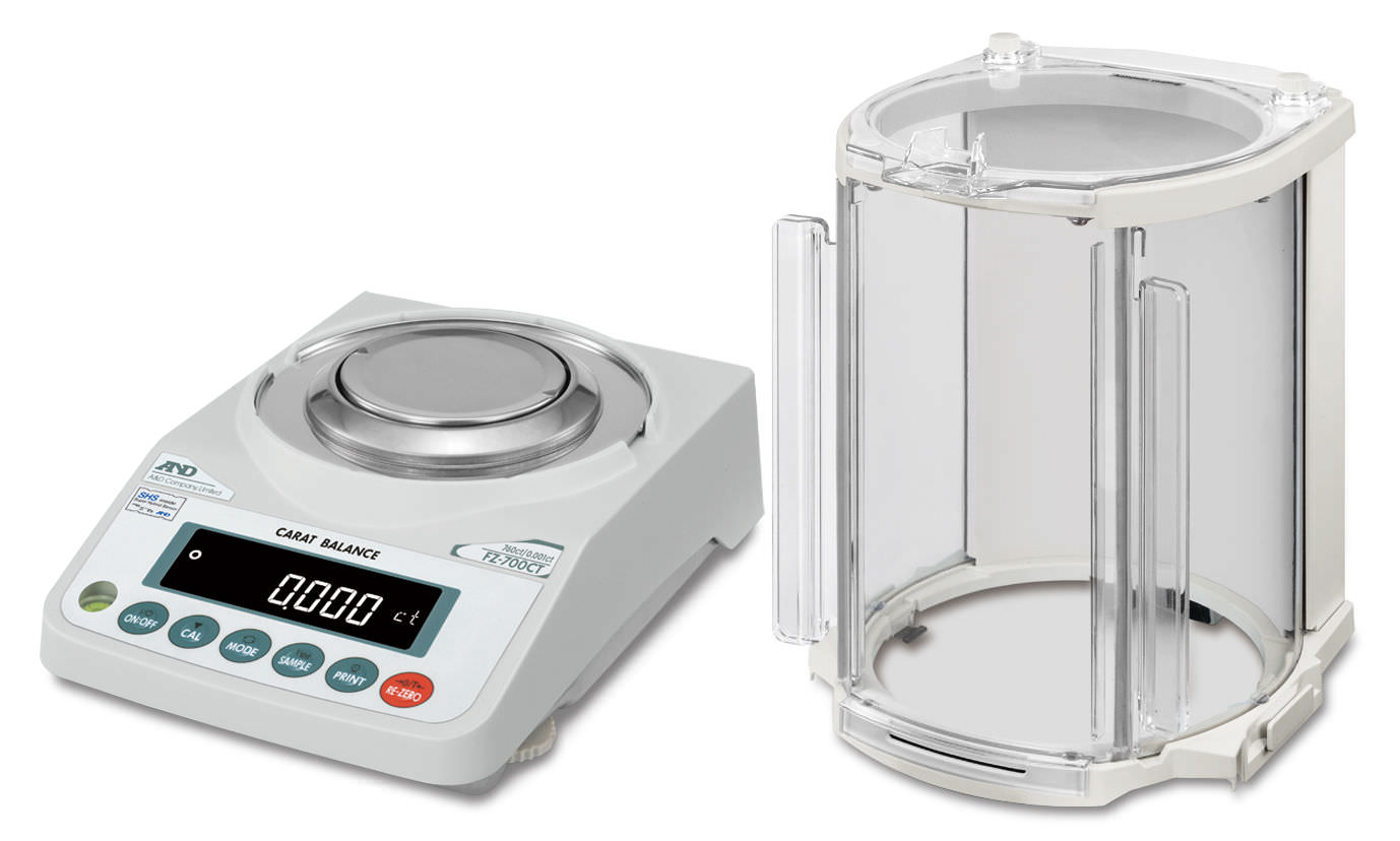 Каратные весы с дисплеем LCD 510 - 1 260 ct, 0.001 ct | FZ-CT/FX-CT series A&D COMPANY, LIMITED