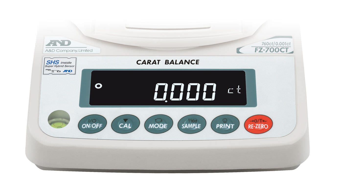 Каратные весы с дисплеем LCD 510 - 1 260 ct, 0.001 ct | FZ-CT/FX-CT series A&D COMPANY, LIMITED