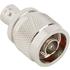 31216 Amphenol Conn BNC-Type N Adapter 0Hz to 4GHz 50Ohm Clamp ST F/PL Silver