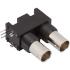 031-70505 Amphenol Conn Dual Port BNC 0Hz to 1GHz 75Ohm Solder RA Thru-Hole F/F Gold Over Nickel Tray