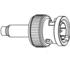 031-80106 Amphenol Conn BNC 0Hz to 4GHz 75Ohm Crimp ST Cable Mount PL Gold